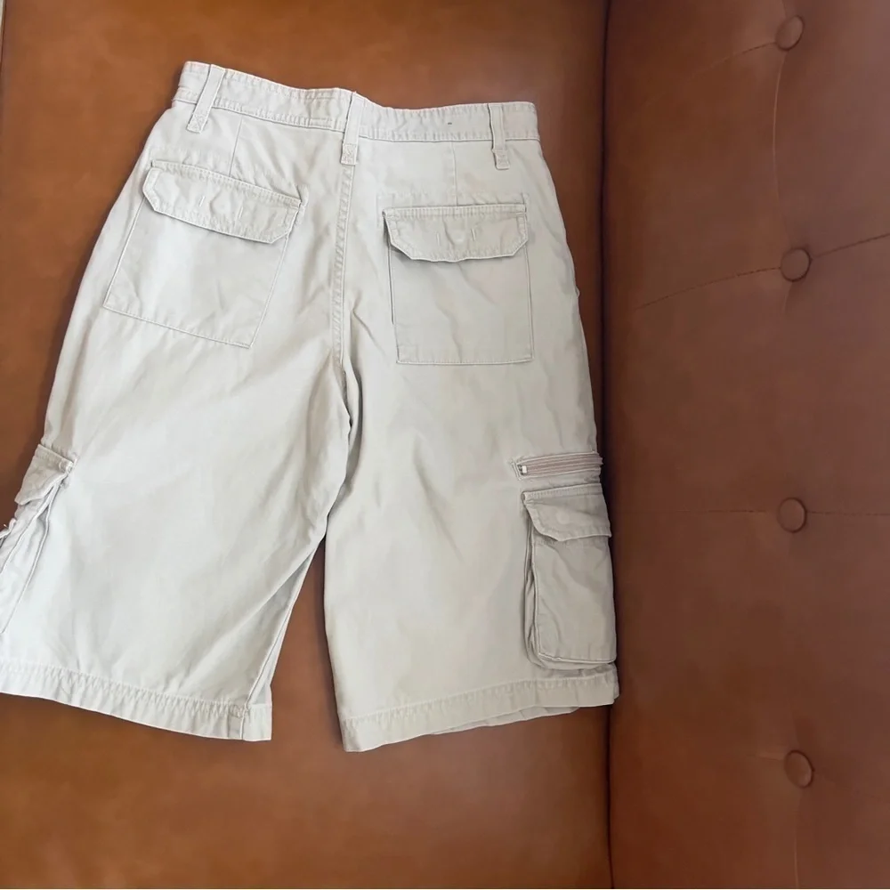 Mossimo Big Kids Boys Size 14 Light Tan Khaki Cargo Utility Shorts NWOT